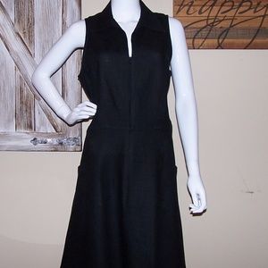 Little Black Linen Dress